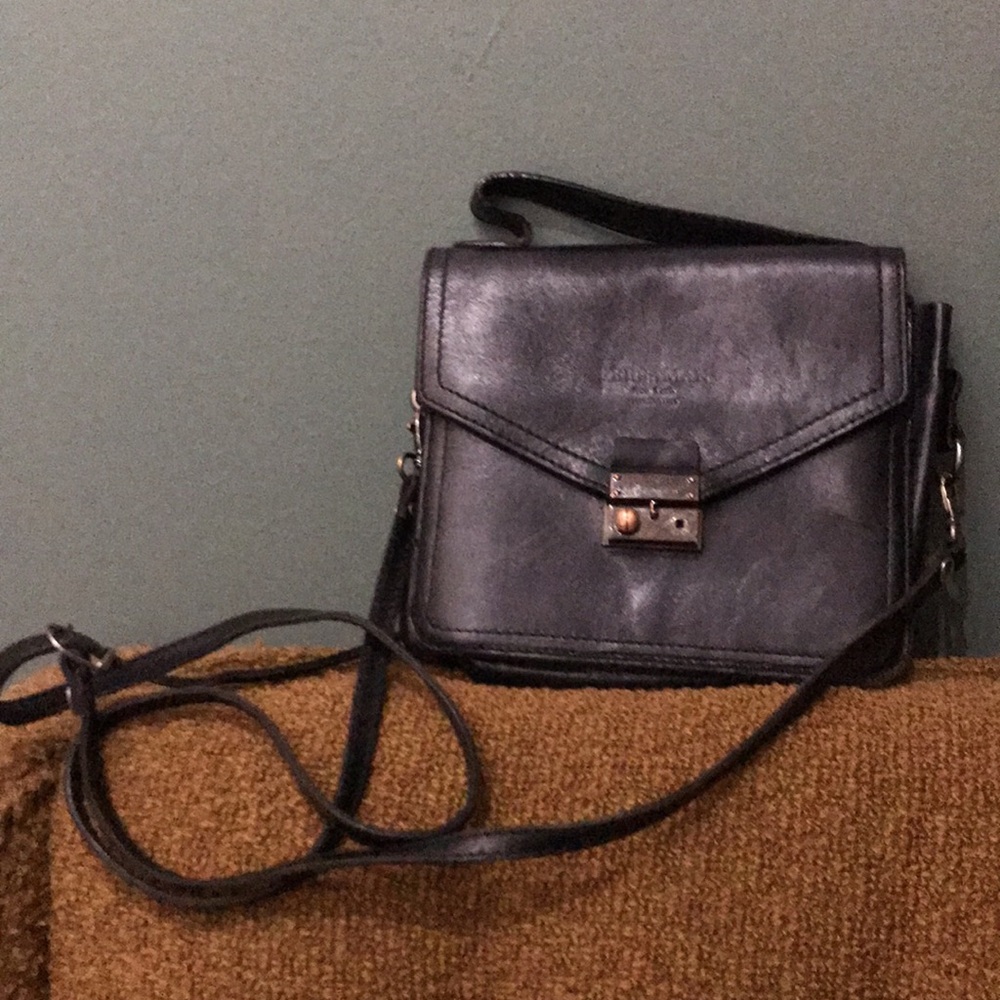 Leather crossbody purse